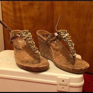 Gold Gianni Bini Wedges